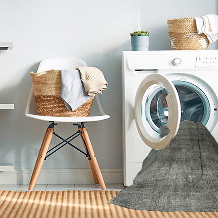 Machine Washable Contemporary Gray Rug in a Washing Machine, wshcon1729