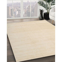 Contemporary Deep Peach Orange Solid Rug, con172