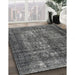 Contemporary Light Black Modern Rug in Family Room, con1730