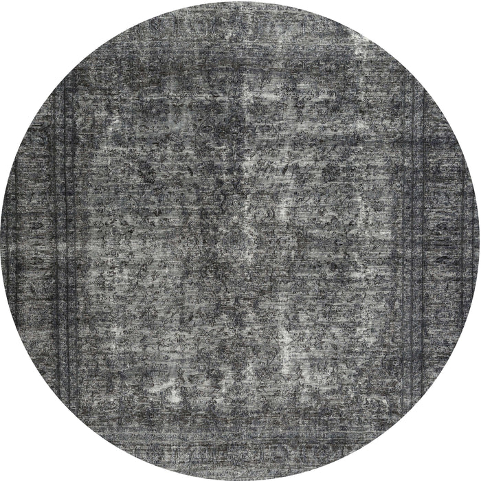 Sideview of Contemporary Light Black Modern Rug, con1730