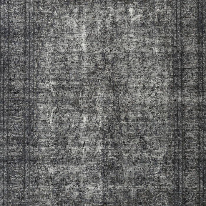 Machine Washable Contemporary Light Black Rug, wshcon1730