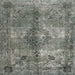 Sideview of Machine Washable Contemporary Gray Rug, wshcon1731