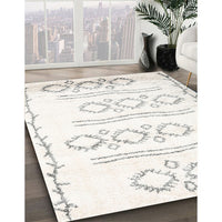 Contemporary Gray Solid Rug, con1733