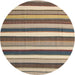 Sideview of Contemporary Brown Modern Rug, con1735