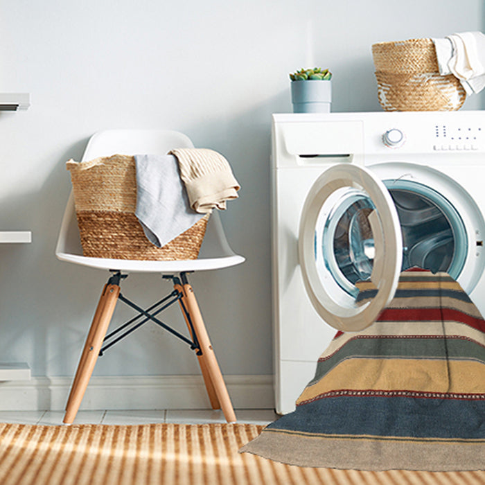 Machine Washable Contemporary Sepia Brown Rug in a Washing Machine, wshcon1737