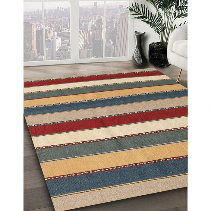 Machine Washable Contemporary Sepia Brown Rug in a Family Room, wshcon1737