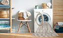 Machine Washable Contemporary Antique White Beige Rug in a Washing Machine, wshcon1739