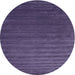 Square Machine Washable Contemporary Purple Haze Purple Rug, wshcon173