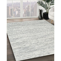 Contemporary Dark Gray Modern Rug, con1744