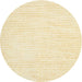 Sideview of Contemporary Peach Beige Solid Rug, con1747