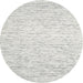 Sideview of Contemporary Cloud Gray Modern Rug, con1749