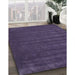 Contemporary Purple Modern Rug in Family Room, con174