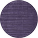 Square Machine Washable Contemporary Purple Haze Purple Rug, wshcon174