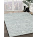 Machine Washable Contemporary Dark Gray Rug in a Family Room, wshcon1751