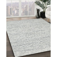 Contemporary Dark Gray Modern Rug, con1752