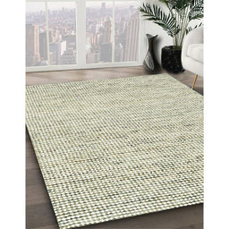 Contemporary Gold Modern Rug in Family Room, con1754