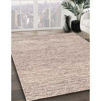 Contemporary Orange Salmon Pink Modern Rug, con1755