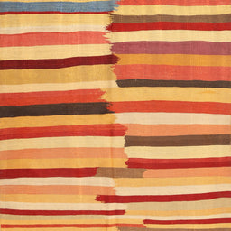 Sideview of Machine Washable Contemporary Orange Rug, wshcon1756