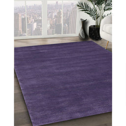 Contemporary Purple Modern Rug in Family Room, con175