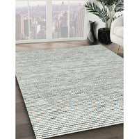 Contemporary Gunmetal Gray Modern Rug, con1762