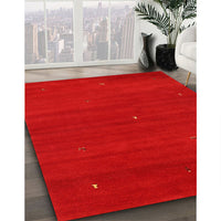 Contemporary Red Modern Rug, con1764