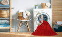 Machine Washable Contemporary Red Rug in a Washing Machine, wshcon1764