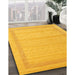 Machine Washable Contemporary Deep Yellow Rug in a Family Room, wshcon1766