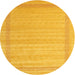 Square Machine Washable Contemporary Deep Yellow Rug, wshcon1766