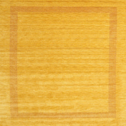 Sideview of Machine Washable Contemporary Deep Yellow Rug, wshcon1766