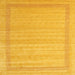 Sideview of Machine Washable Contemporary Deep Yellow Rug, wshcon1766