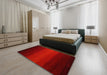 Contemporary Red Modern Rug in a Bedroom, con1767