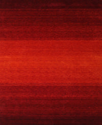 Machine Washable Contemporary Tomato Red Rug, wshcon1767