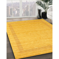 Contemporary Deep Yellow Modern Rug, con1770