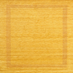 Square Contemporary Deep Yellow Modern Rug, con1770