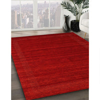 Contemporary Red Modern Rug, con1771