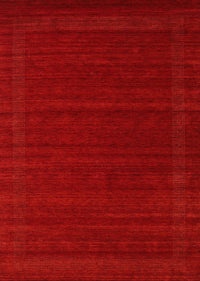 Machine Washable Contemporary Fire Red Rug, wshcon1771