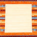 Sideview of Machine Washable Contemporary Orange Rug, wshcon1772