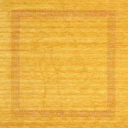 Square Contemporary Deep Yellow Modern Rug, con1773