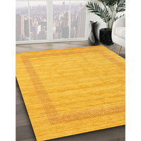 Contemporary Deep Yellow Modern Rug, con1773