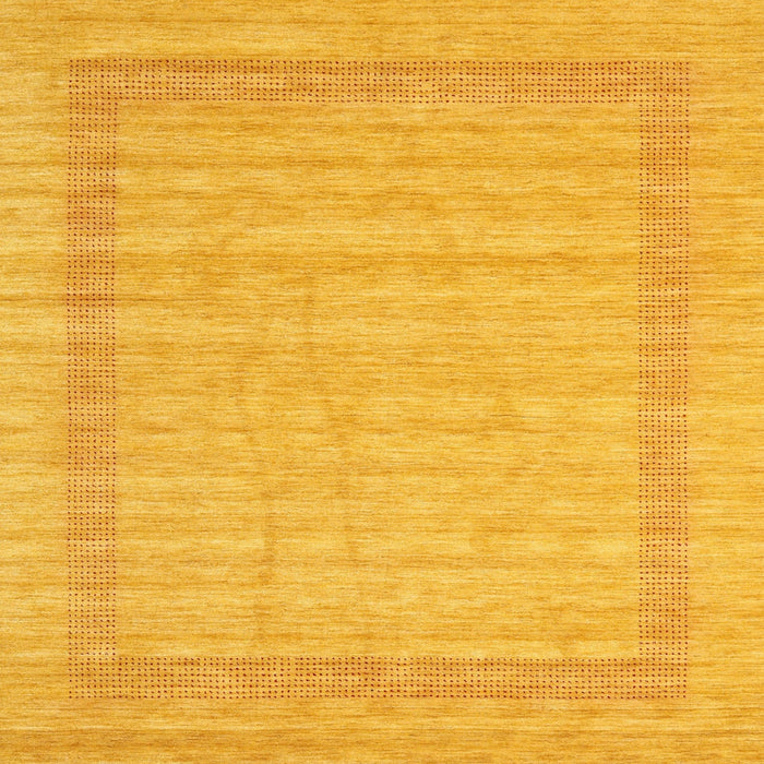 Sideview of Machine Washable Contemporary Deep Yellow Rug, wshcon1773