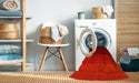 Machine Washable Contemporary Tomato Red Rug in a Washing Machine, wshcon1775