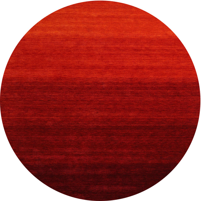 Square Machine Washable Contemporary Tomato Red Rug, wshcon1775