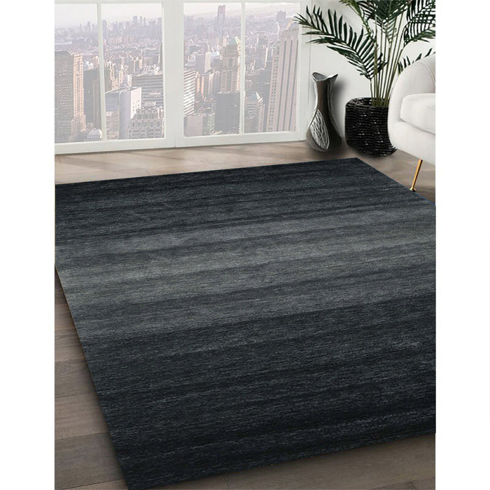 Machine Washable Contemporary Dark Slate Gray Green Rug in a Family Room, wshcon1776