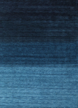 Contemporary Deep-Sea Blue Modern Rug, con1777