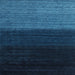 Sideview of Machine Washable Contemporary Deep-Sea Blue Rug, wshcon1777