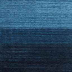 Square Contemporary Deep-Sea Blue Modern Rug, con1777