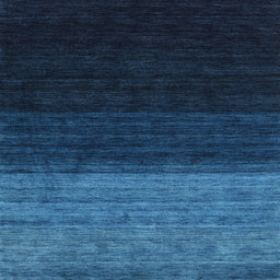 Sideview of Machine Washable Contemporary Deep-Sea Blue Rug, wshcon1778