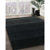 Contemporary Black Modern Rug, con1779