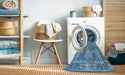 Machine Washable Contemporary Denim Blue Rug in a Washing Machine, wshcon177