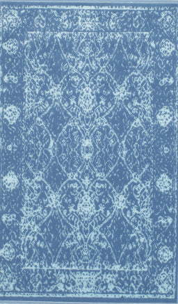 Contemporary Denim Blue Persian Rug, con177